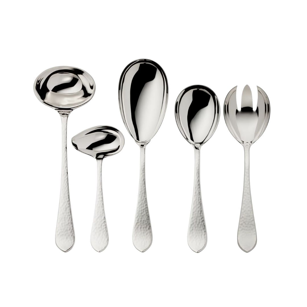 Servierbesteck aus Silber 5 tlg., Robbe & Berking Martelé
