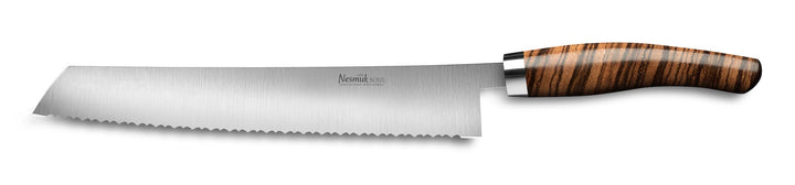 Nesmuk Soul Brotmesser 270 Brotmesser mit Wellenschliff und poliertem Holzgriff.
